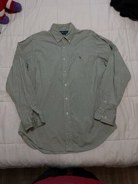 Ralph Lauren Light Green Button Down Shirt